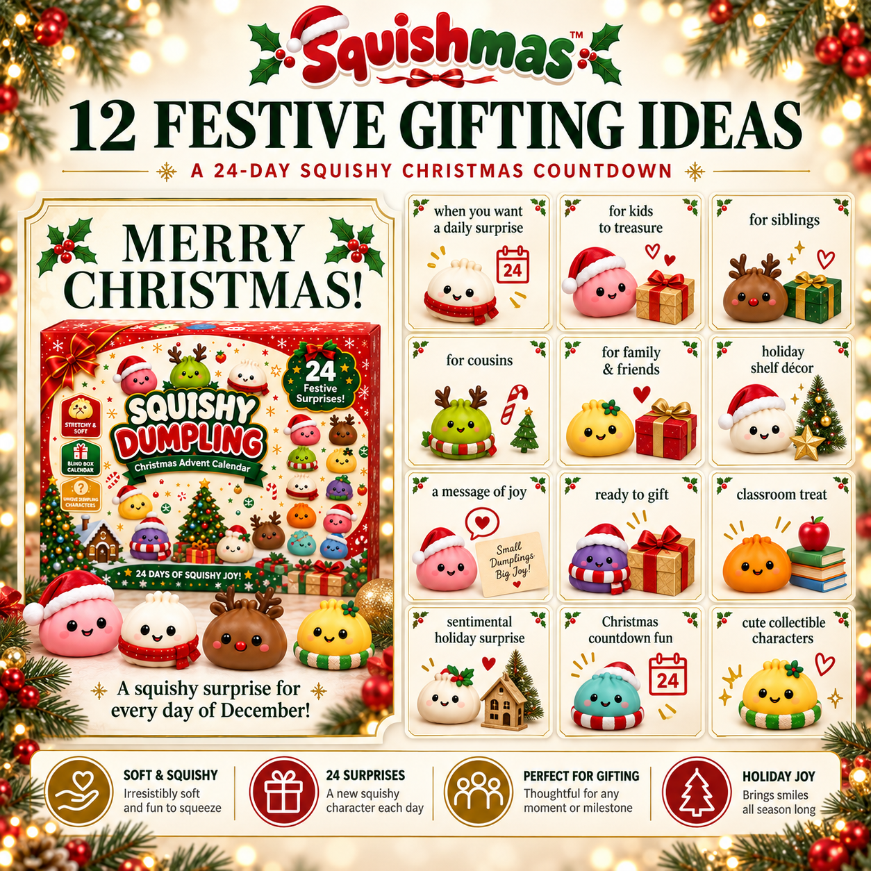 Squishmas™ 24-Day Squishy Advent Calendar