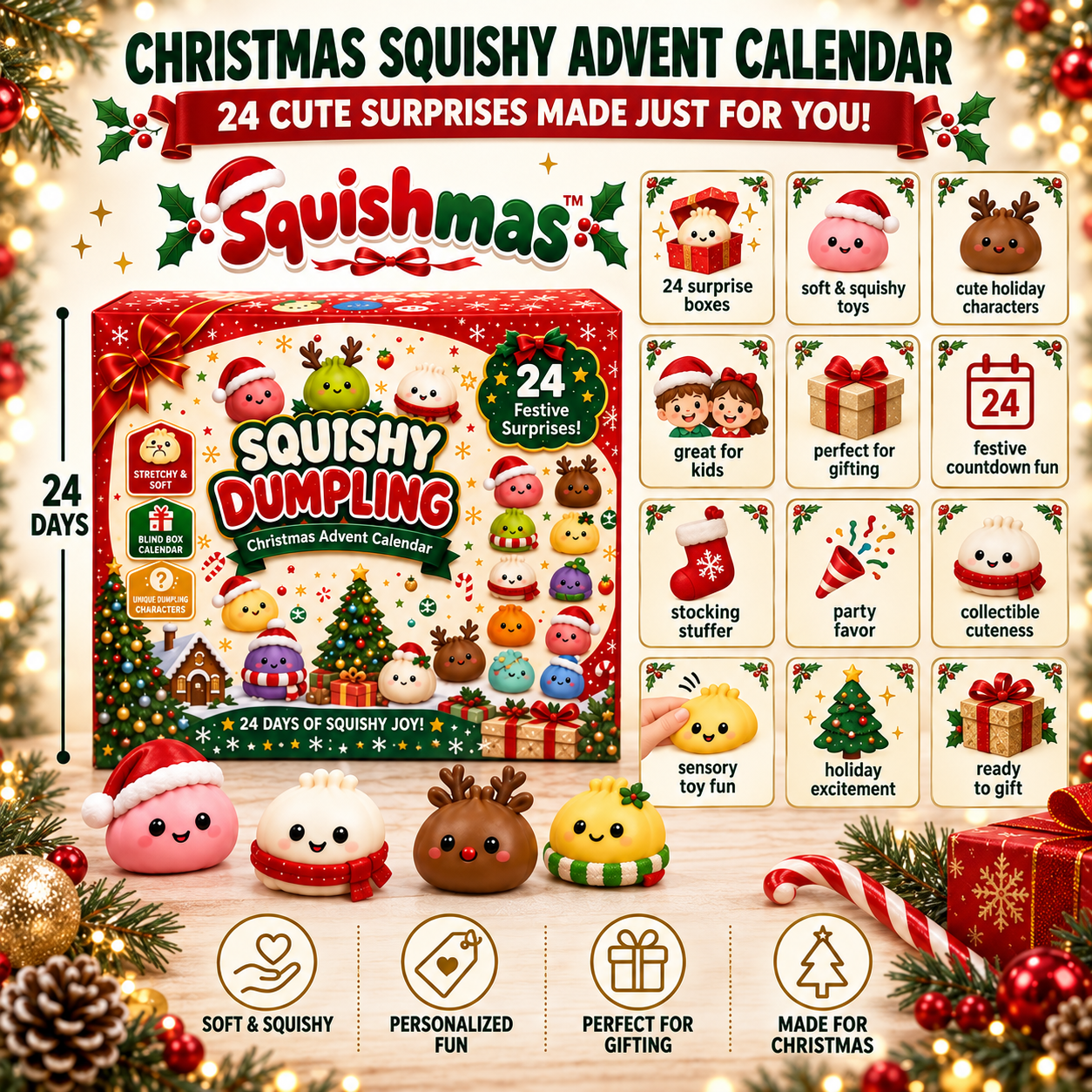 Squishmas™ 24-Day Squishy Advent Calendar